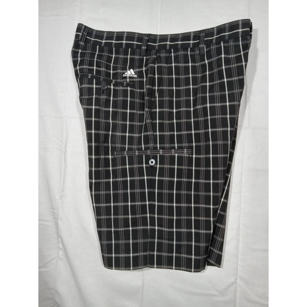 Adidas Golf Shorts  Men's 32 Black White Plaid